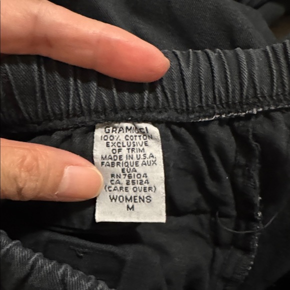 Vintage Gramicci Cotton Twill Belted Pants Black Gorpcore Outdoor-Medium - Picture 9 of 10